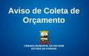Aviso de Coleta de Orçamento