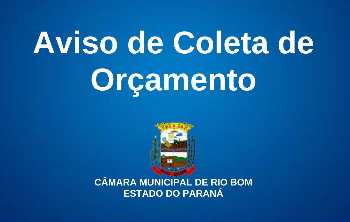 Aviso de Coleta de Orçamento