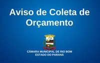 Aviso de Coleta de Orçamento